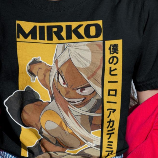Unisex Rabbit Hero Mirko T-Shirt S-4XL Rumi Usagiyama Miruko BNHA MHA My Hero Academia