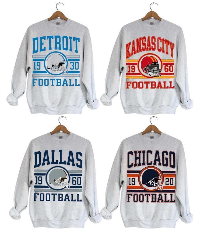 Unisex Spiky hair fighters Sweatshirt, Ash Grey Crewneck Pullover, Retro Game Day Graphic Shirt, FOG Cotton Fall Apparel...