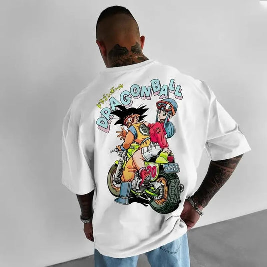 Unisex Vintage Dragon Ball Goku And Bulma Back T-Shirt Menswear Retro Top Classic Sweatshirt, Hoodie, Comfort Colors
