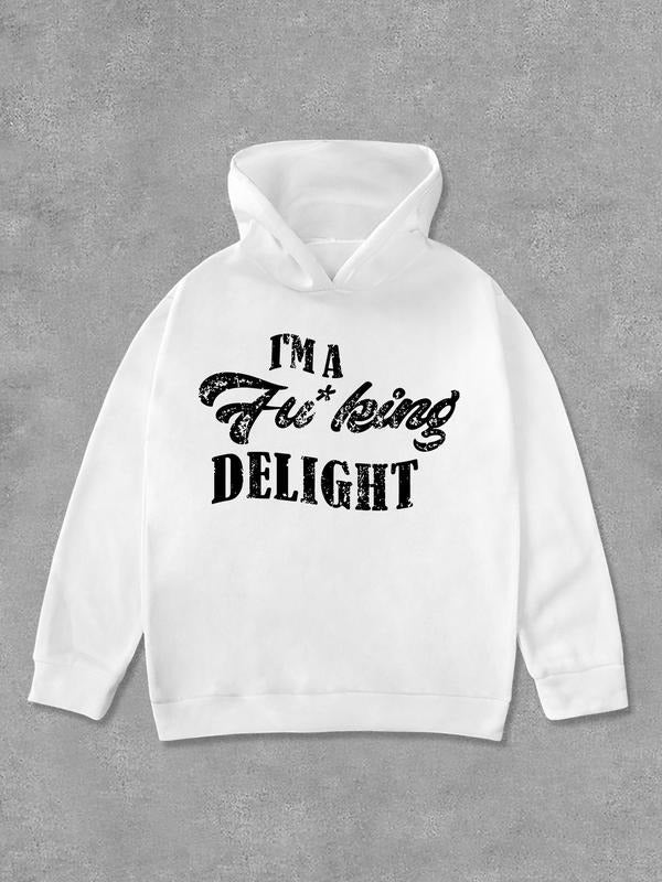Unisex'WB shield Letter Print Long Sleeve Hoodie, Casual Comfy Regular Fit Hooded Sweatshirt for Daily Wear, Unisex'WB...