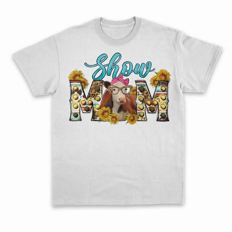 Unisex Western show mom cow  T-Shirt  , Sweatshirt  and Hoodie | DripVista.com