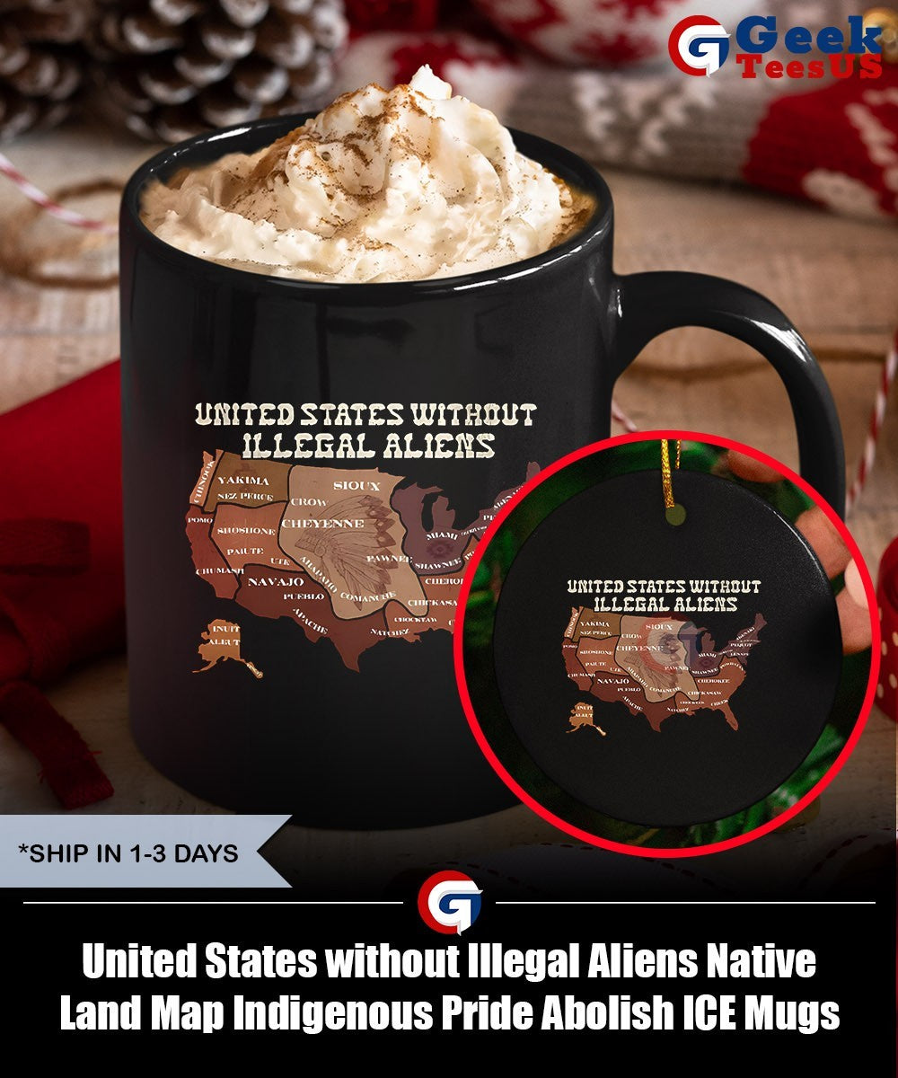 United States without Illegal Aliens Native Land Map Indigenous Pride Abolish ICE shirt