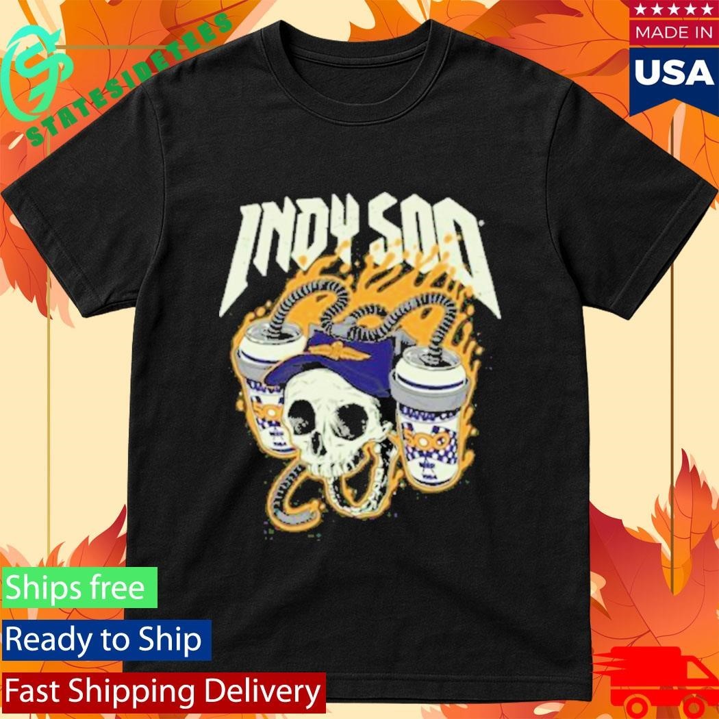 Unitedstateofindiana Indy 500 Skull Shirt