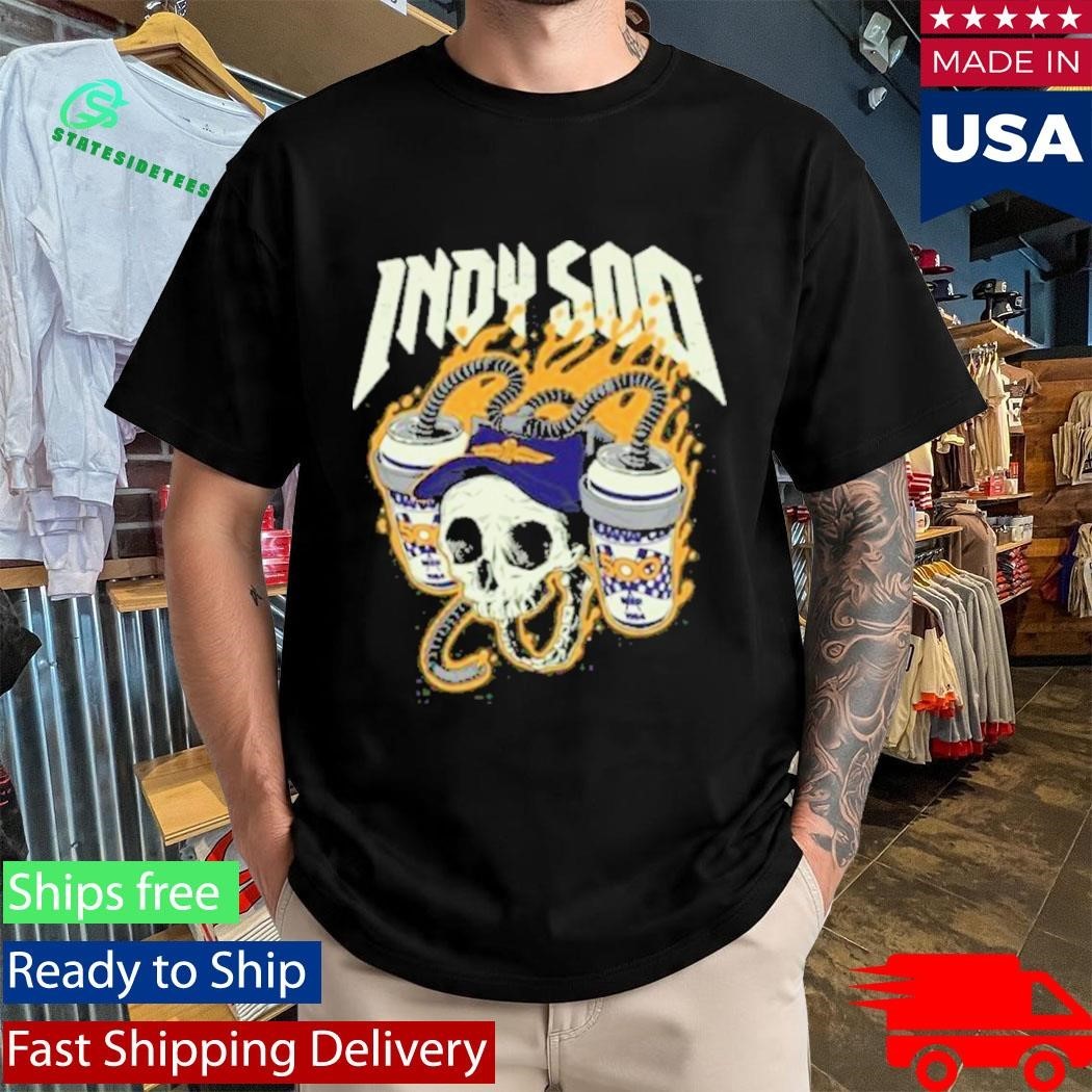 Unitedstateofindiana Indy 500 Skull Shirt
