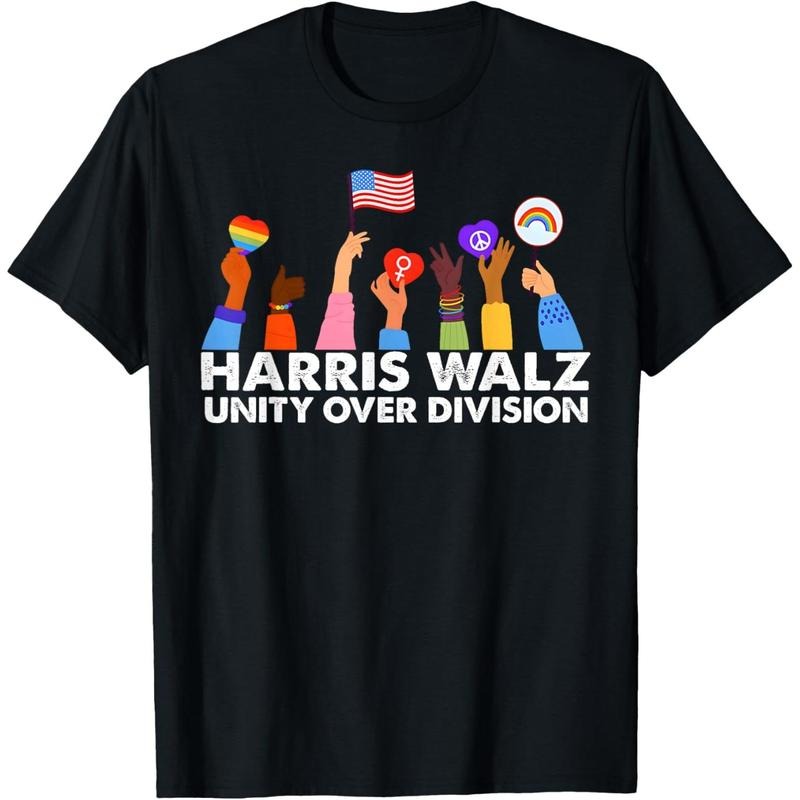 Unity Over Division Harris Walz 2024 T-Shirt made in usa Hoodie, Sweatshirt | DripVista.com