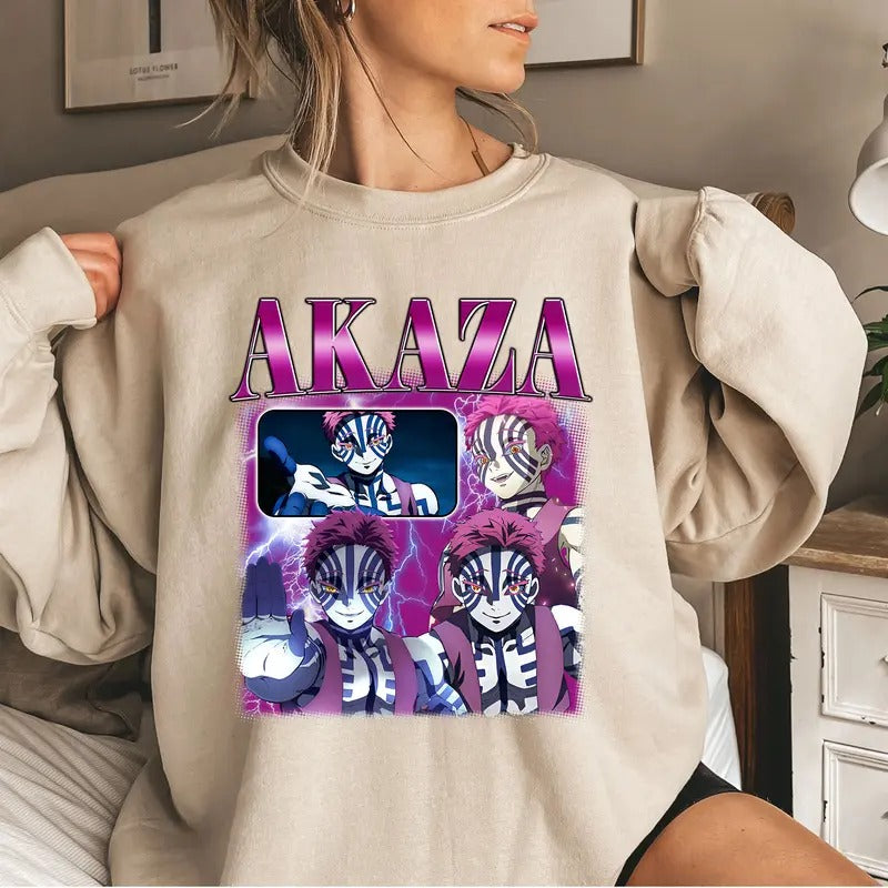Upper Moon 3 DM Characters Shirt Crewneck Hoodie, Anime Otaku Shirt Comfort Cotton Sweatshirt | DripVista.com