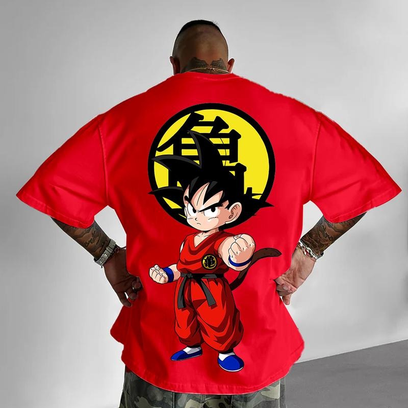 Urban Street Spiky hair fighters Spiky hair fighters DBZ Goku Unisex Summer outfits men streetwear HB 90s graphic tees cotton Anime funny tshirt men gifts