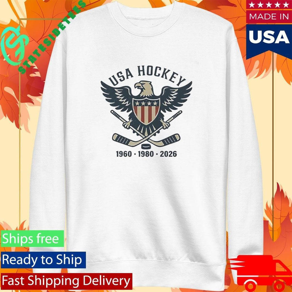 Usa Hockey Eagle 1960 1980 2026 Shirt