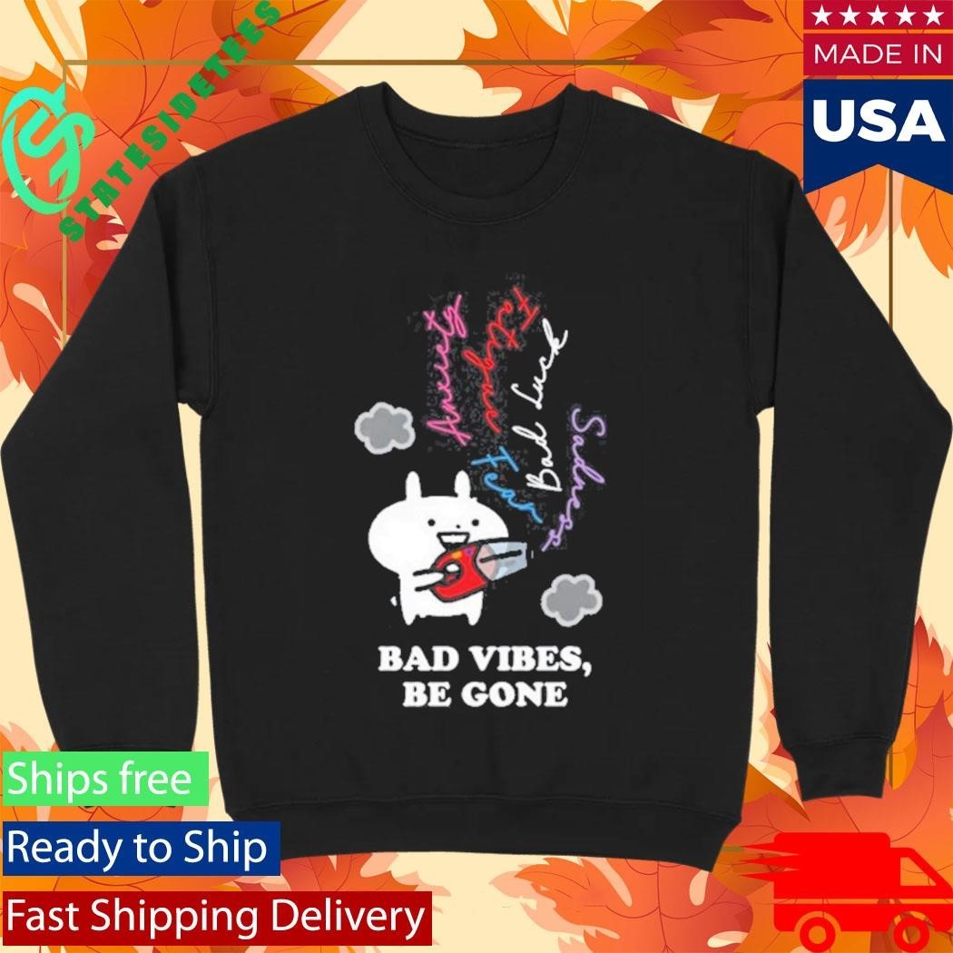 Usagyuuun Bad Vibes Be Gone Shirt
