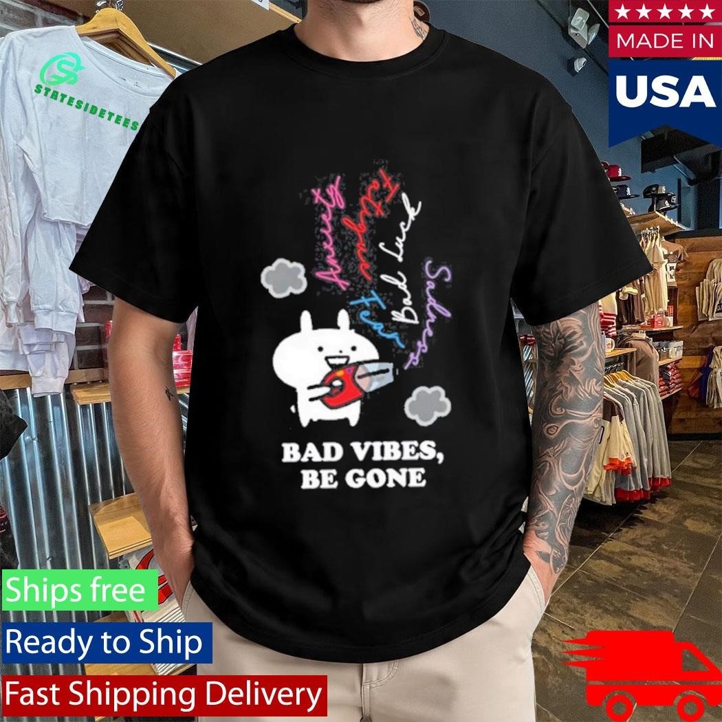 Usagyuuun Bad Vibes Be Gone Shirt