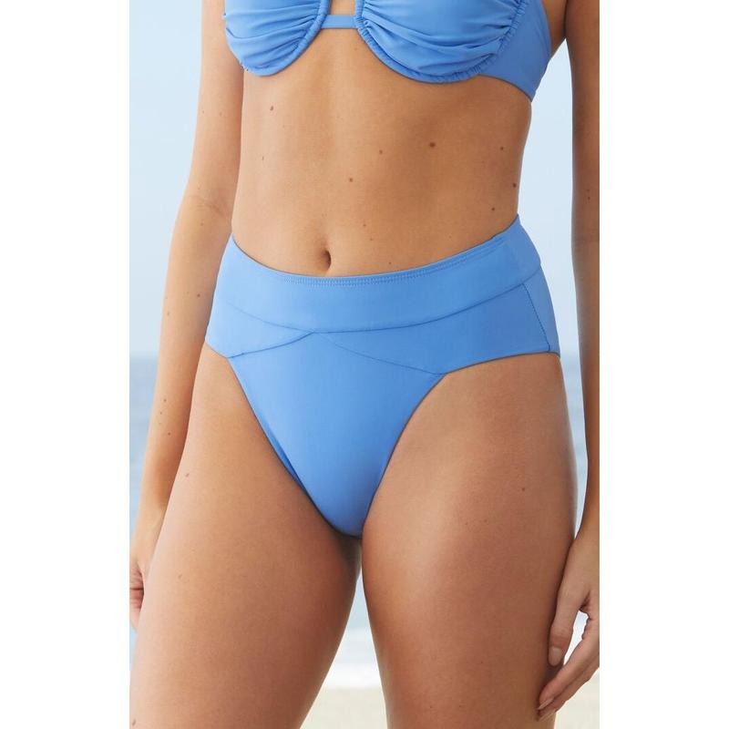VYB Women's Blue Lyla High Waisted Bikini Bottom T-Shirts, Hoodie, Sweatshirt | DripVista.com