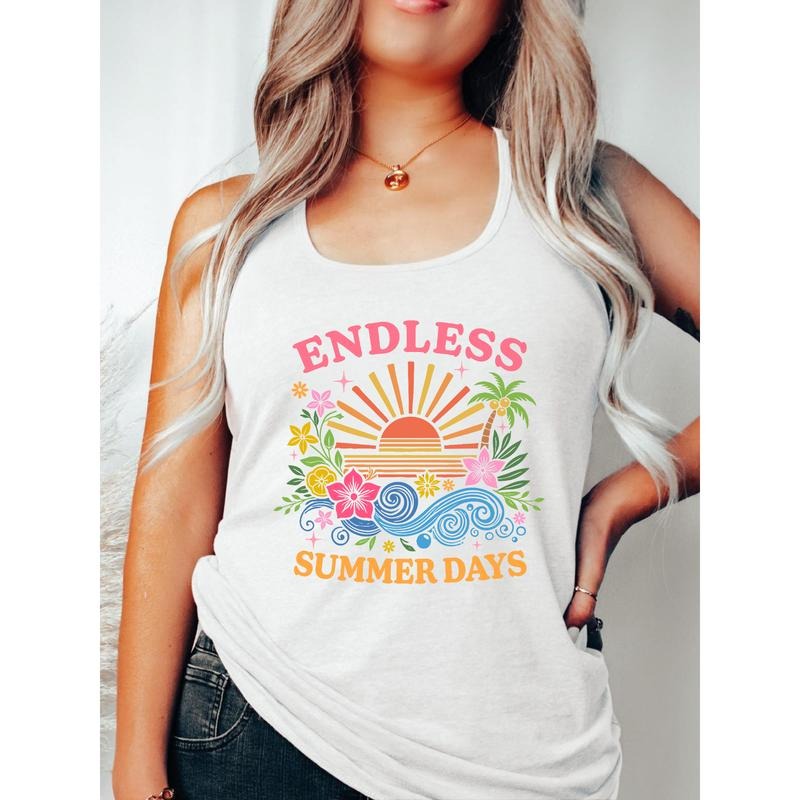 Vacation - Ready Vest: Express Your Love for Summer Escapes with WB shield Colorful Gunpla brand Cheerful Summer - TNF...
