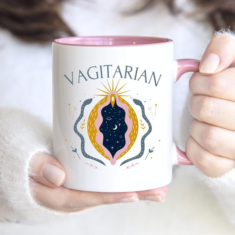 Vagitarian Mug, Lesbian Gifts, Gay Gifts, LGBT Gift Funny Gift for Her Gay Pride Gift Funny Coffee Mug