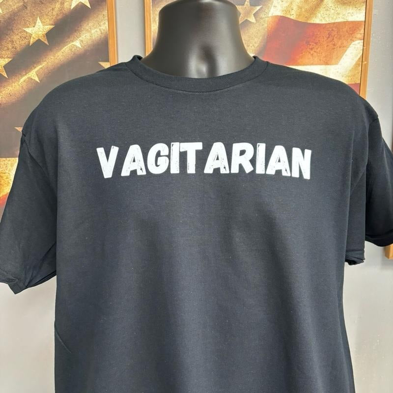 Vagitarian T Shirt, 100% cotton, Unisex. Menswear Soft Hoodie, Sweatshirt | DripVista.com