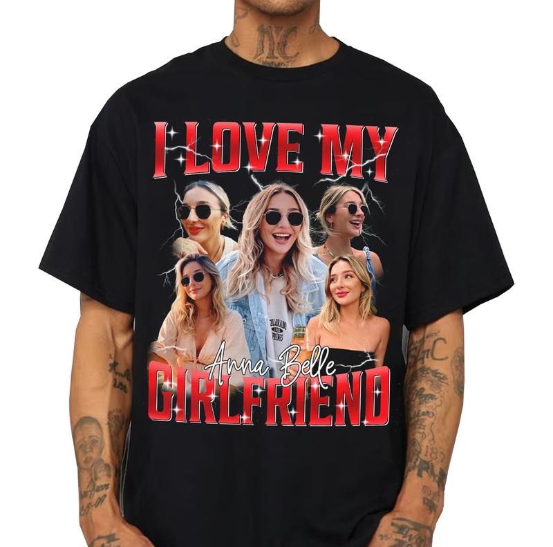 Valentine Custom Photos Shirt, Custom Bootleg Rap Tee, Custom Your Own Bootleg Shirt, Vintage Retro Graphic 90s Tshirt, Custom Photo Shirt, Insert Your Own Design Shirt Menswear Top Streetwear Round Neck
