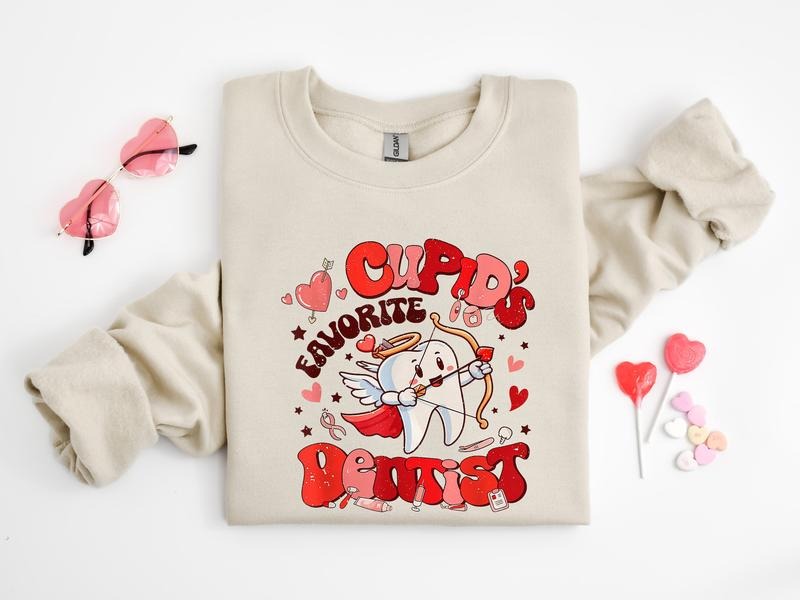 Valentine Dentist Shirt, Dental Hygienist Sweatshirt, Dental Assistant Tshirt, Valentines Day Shirt For Dentist, Dental Crew, Valentines Sweatshirt, Gifts For Her, Long Sleeve Crewneck Shirt, Best Valentines Gifts, Gifts For Valentines Day Classic Man