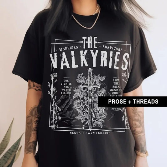 Valkyrie shirt NestaAcotar Merch Cassian SJM merch Booktok Merch Lady Death ACOSF, throne of glass