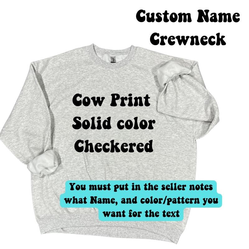 Variety Custom Name Crewneck Tshirt Long Sleeve Casual Cotton sweatshirt Hoodie | DripVista.com