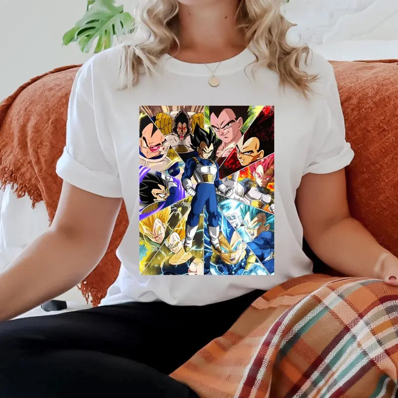 Vegeta DGB Anime Tshirt Crewneck Hoodie Comfort Cotton