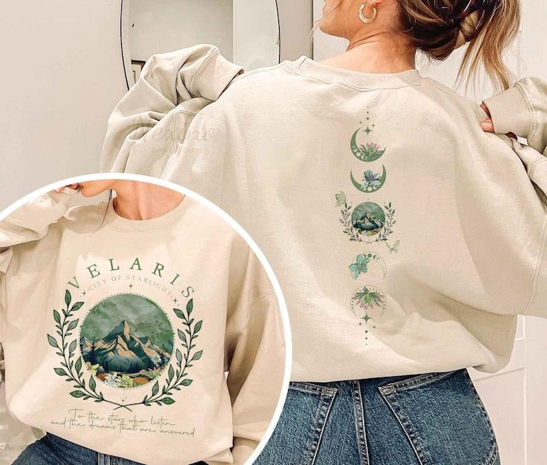 Velaris City Of Starlight ACOTAR Sweatshirt, The Night Court Shirt, Court of Dreams, Rhysand, Cassian, Sarah J Maas,...