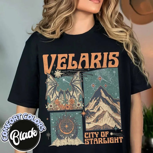 Velaris City of Starlight Shirt, the Night Court Shirt, Bookworm Shirt, Court of Thorns and Roses, acotar merch, throne of glass