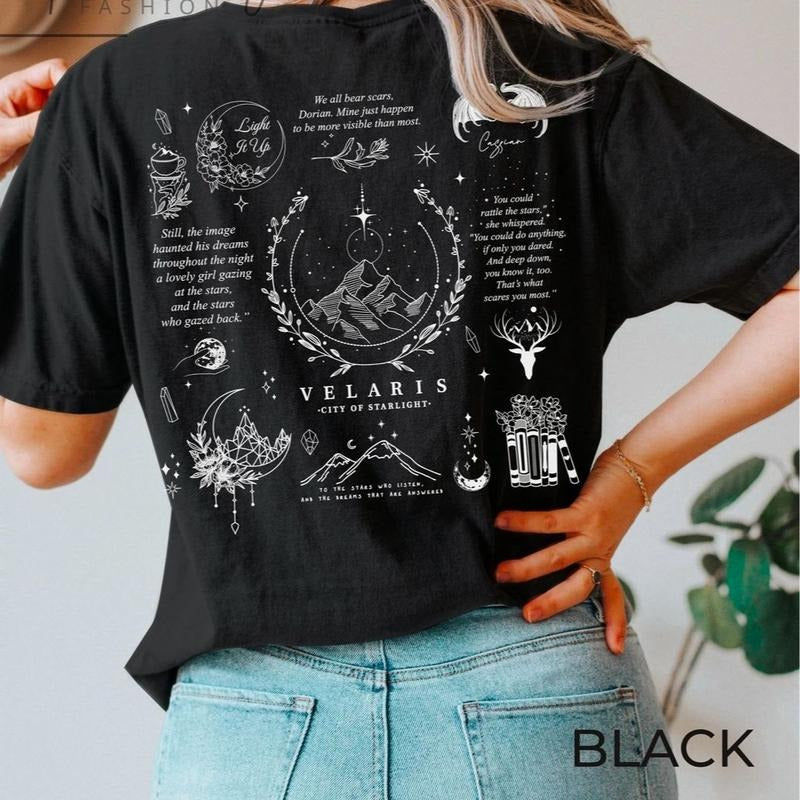 Velaris Shirt, SJM T-Shirt, A Court of Thorns and Roses Court Shirt, Fantasy Raders Sweatshirt, SJM Fan Gift, Sjm Merch,...