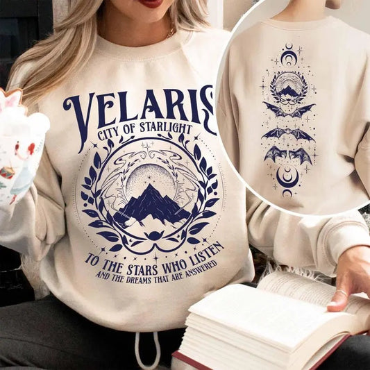 Velaris Sweatshirt, to the Stars Who Listen and the Dreams That Are Answer, a Court of Thorns, Iprintasty of Dreams Sweater, Bookish Hoodie