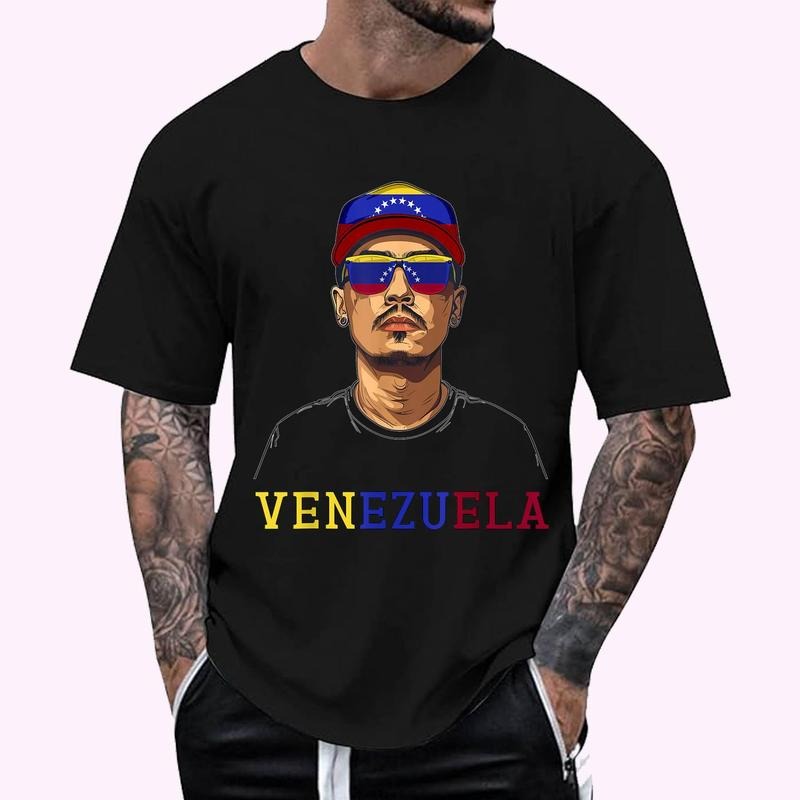 Venezuela Flag Outfit for Men Souvenirs Country Venezuelan T-Shirt , Unisex Cotton 100%, Top Menswear Hoodie, Sweatshirt