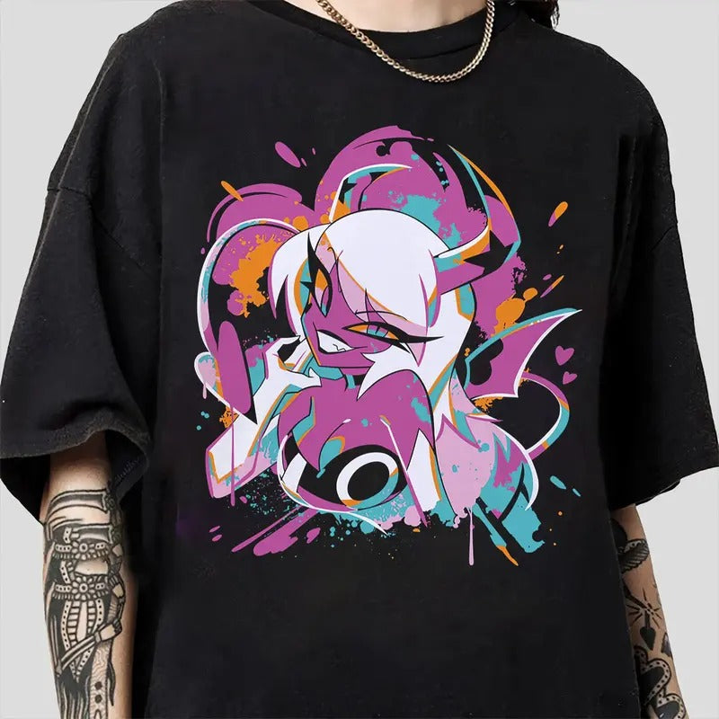 Verosika Flower T-Shirt, Verosika T-Shirt, Verosika T-Shirt, Verosika Mayday Helluva Boss T-Shirt, Birthday Gift for Fans, Hazbin Hotel