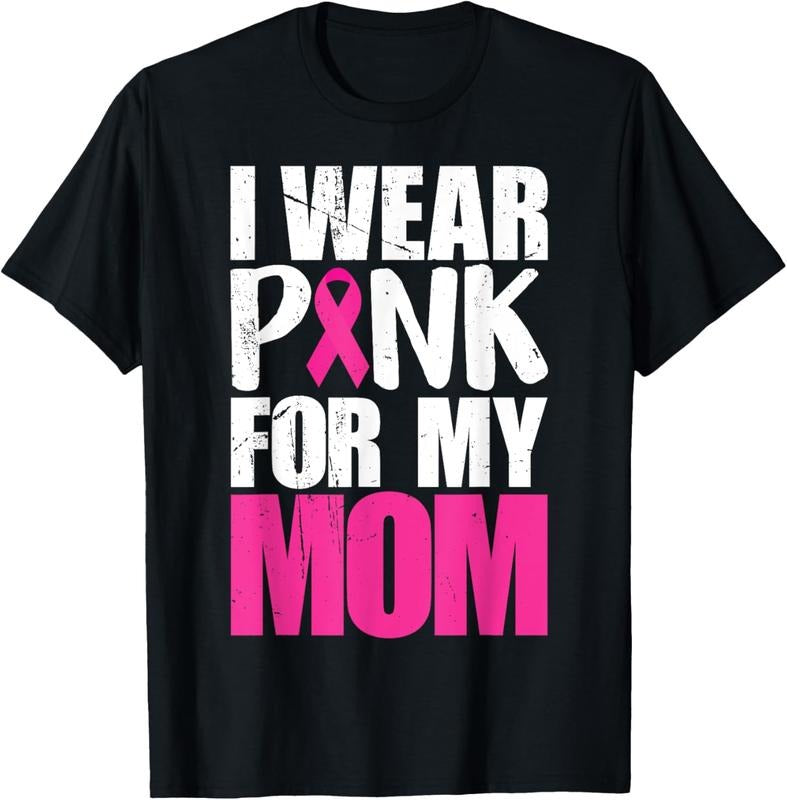 [Versatile T-shirt] Swoosh Wear Pink For My Mom Breast Cancer Awareness T-Shirt Summer Top Hoodie, Sweatshirt | DripVista.com