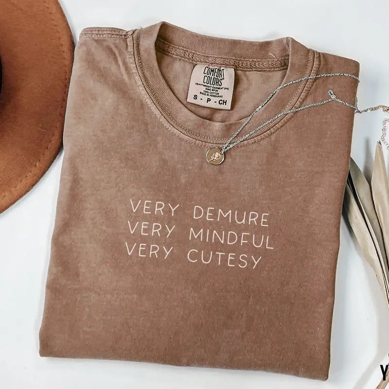 Very Demure Shirt Demure Shirt, Gifts for Demure Girls Women Strong Women Trending Words