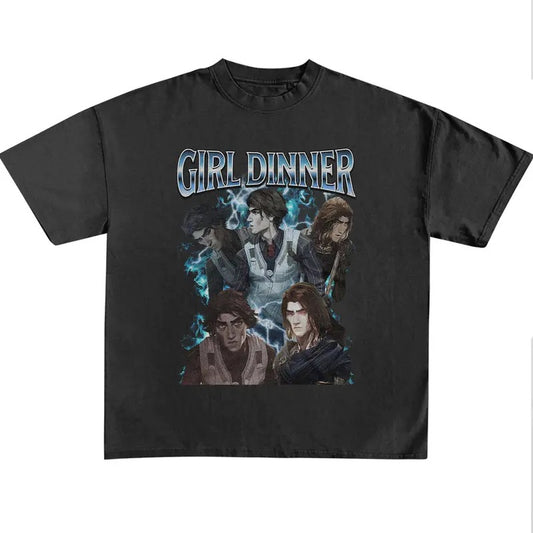 Viktor Girl Dinner Unisex Graphic Vintage Shirt, Girl Dinner Tee, Viktor Arcane Shirt, Unisex Vintage Streetwear League Of Legends Shirt, Anime Apparel