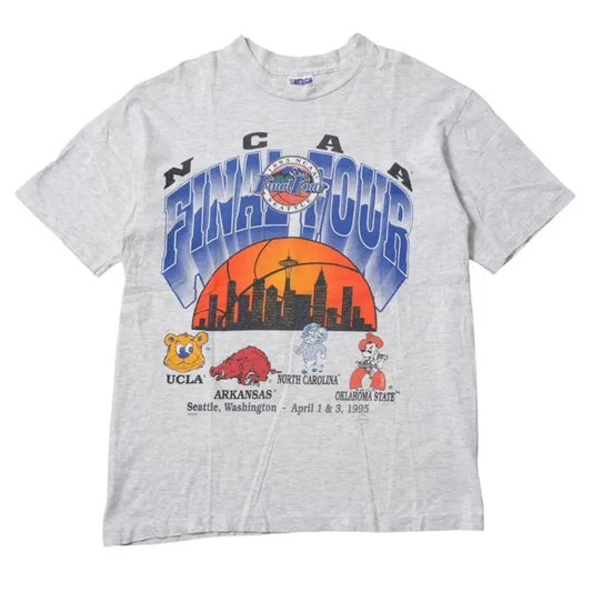 Vintage 1995 NCAA Final Four Tee, Classic Sweatshirt for women, for men Cotton Menswear Top Unisex T-Shirt Top Fabric Embroidered Hoodie