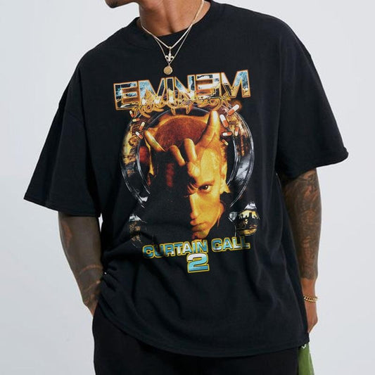 Vintage 2000s Eminem Shirt, Slim Shady Marshall Bruce Mathers European Bootleg Hip Hop Rap Merch, Eminem Rapper Vintage Shirt, Music Album Graphic Tee