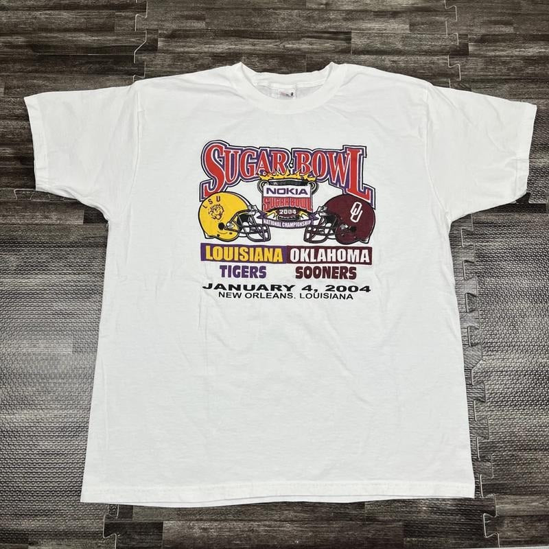 Vintage 2004 BCS National Championship Sugar Bowl T-shirt Retro Sweatshirt Hoodie Unisex47