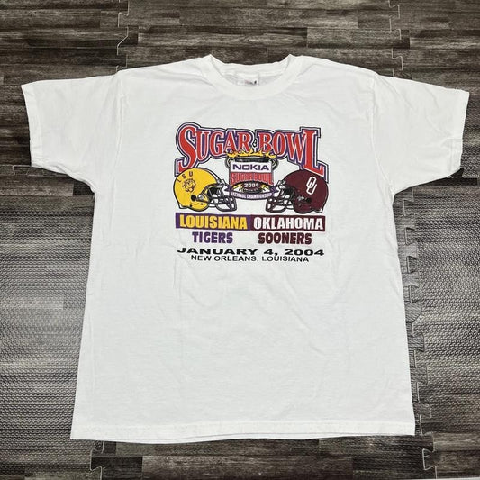 Vintage 2004 BCS National Championship Sugar Bowl T-shirt Retro Sweatshirt Hoodie Unisex47