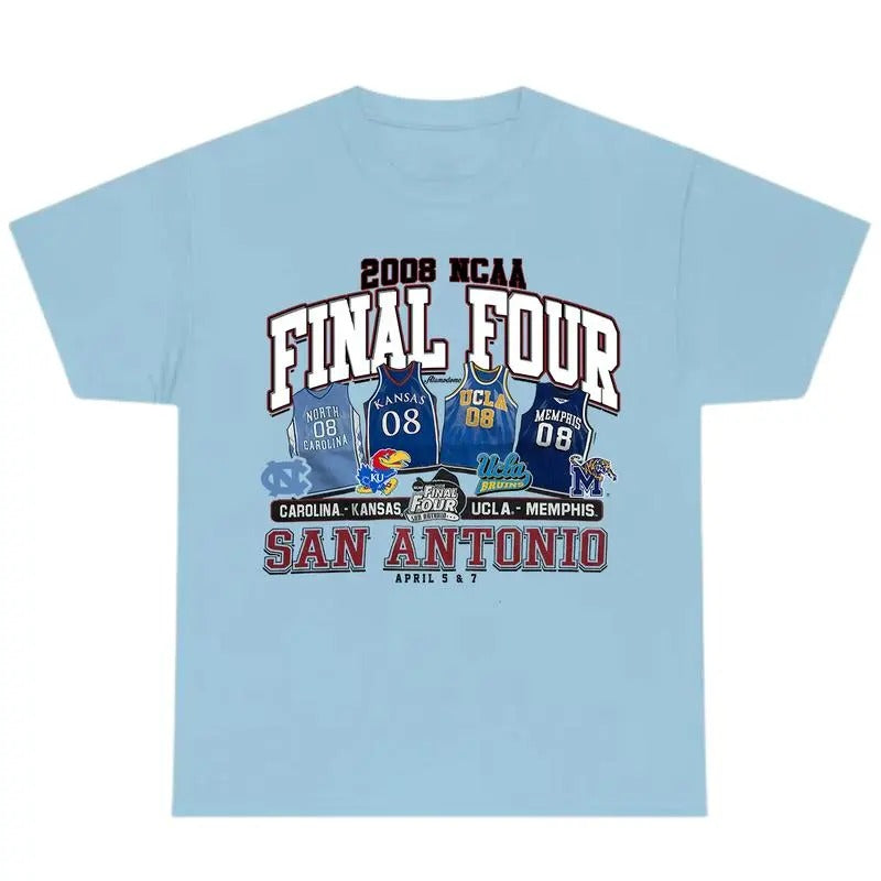 Vintage 2008 NCAA Final Four San Antonio T-Shirt, Graphic Vintage T-Shirt, Full Color T-Shirt, Unisex T-Shirt, For Men,...