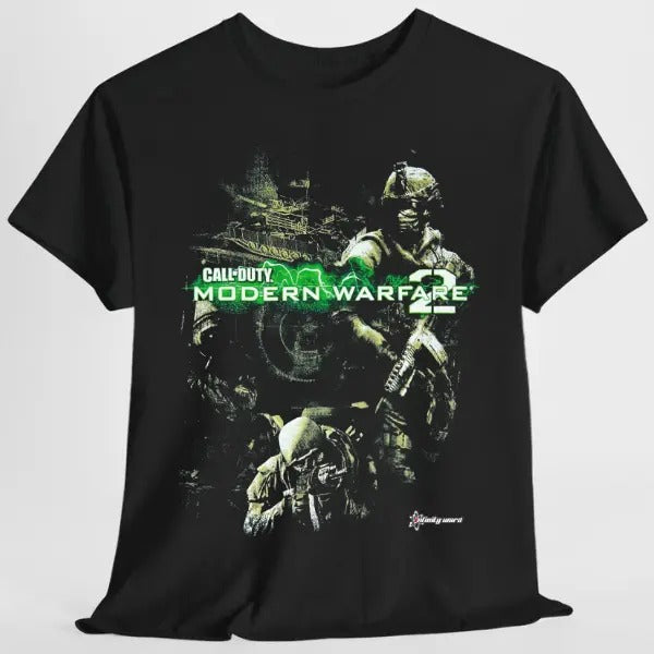 Vintage 2009 Call FOG Duty M0dern W@rfare 2 IW Promo Y2K T-Shirt Hoodie, Sweatshirt | DripVista.com