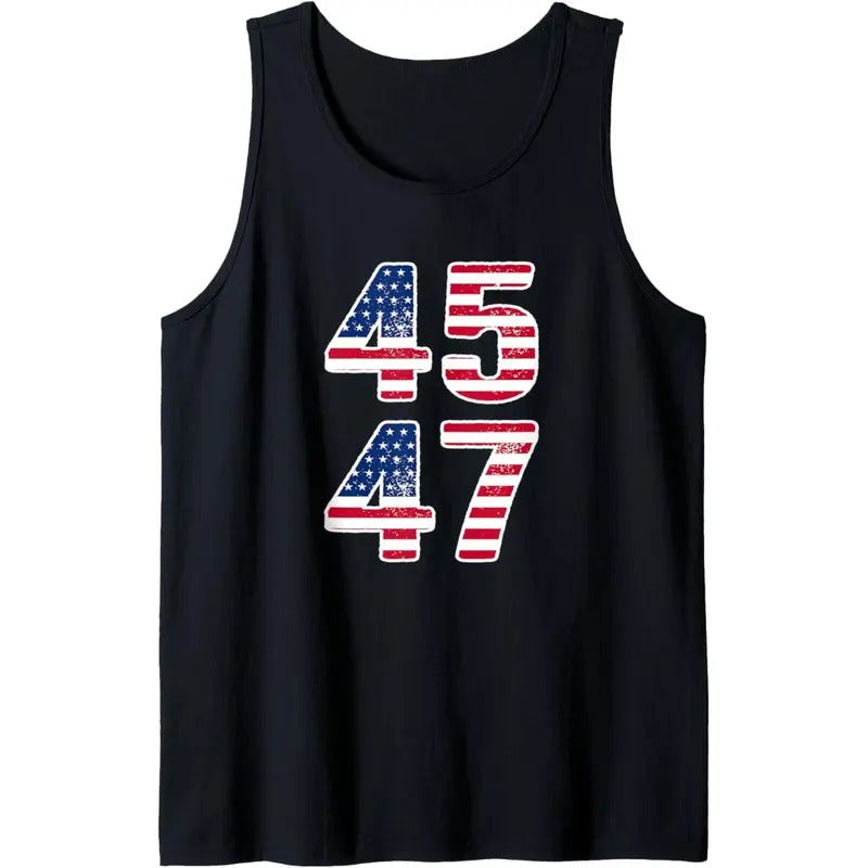 Vintage 45 47 Squared Trump 2024 Election Gift Men Women Tank Top MADE IN USA T-Shirts, Hoodie, Sweatshirt | DripVista.com