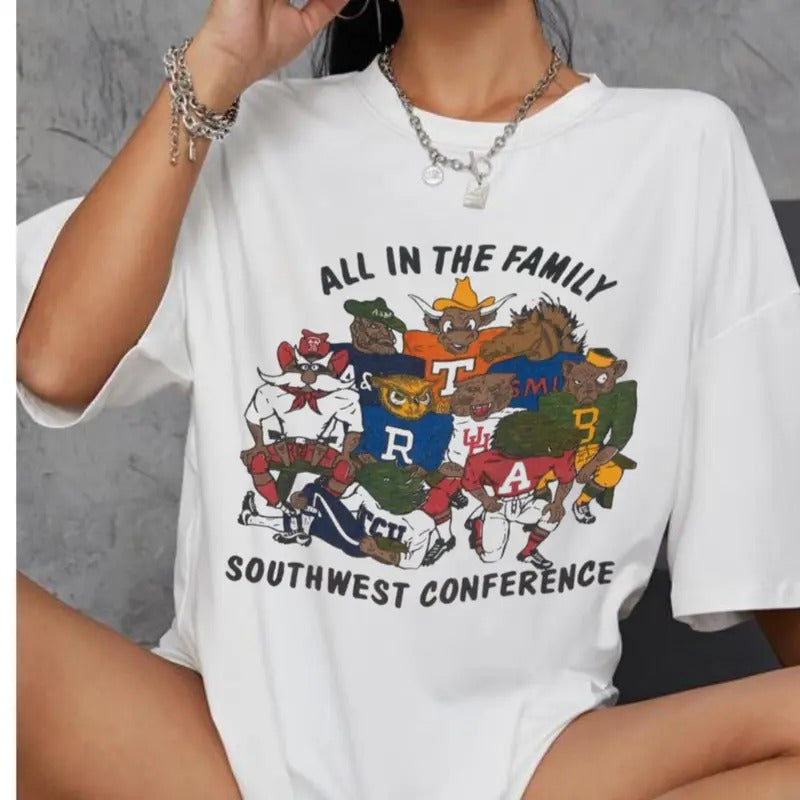 Vintage 70s Champion NCAA Football Southwest Conference Shirt Classic Menswear Hoodie, Sweatshirt | DripVista.com