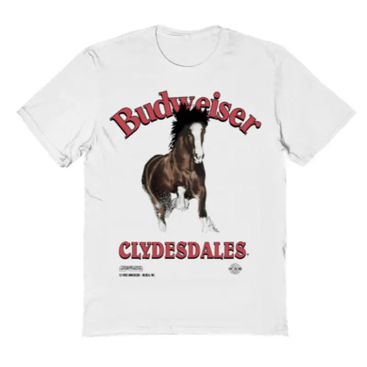 Vintage 90s Budweiser Horse Florida T-Shirt, Tshirt for women, men's clothing, summer clothing Casual Comfort