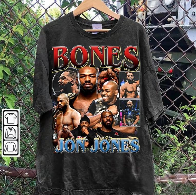 Vintage 90s Graphic Style Bones Jones T-shirt - Jon Jones T-shirt - American Professional Boxer Tee For Man and Woman Unisex T-shirt