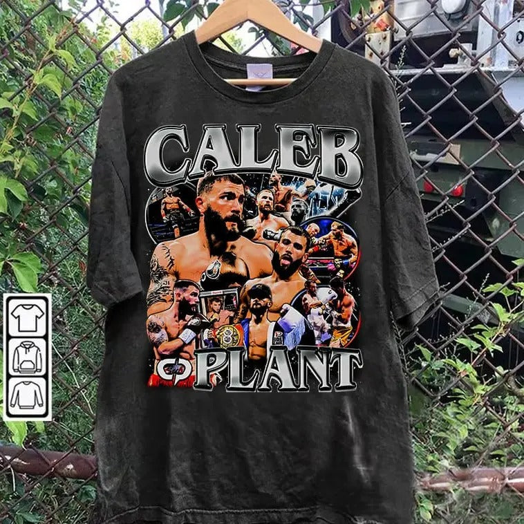 Vintage 90s Graphic Style Caleb Plant T-shirt - Caleb Plant T-shirt - American Professional Boxer Tee For Man and Woman Unisex T-shirt