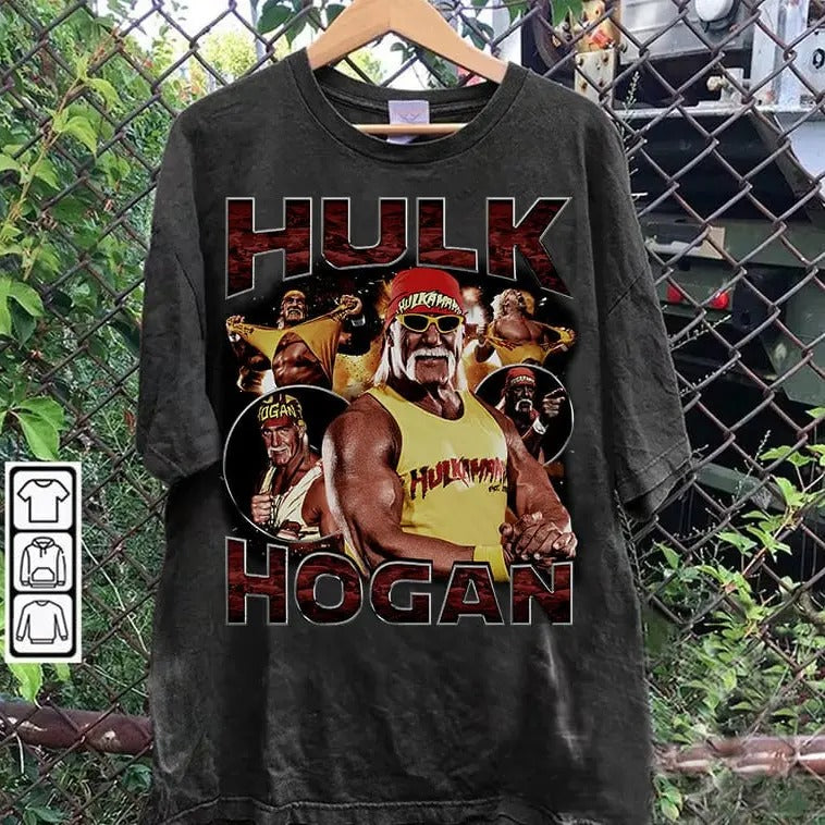 Vintage 90s Graphic Style Hulk Hogan TT-shirt - Hulk Hogan T-shirt - American Professional Wrestler Tee For Man and Woman Unisex T-shirt