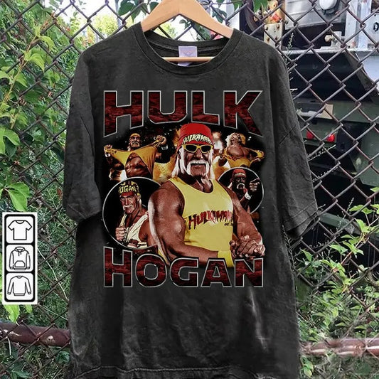 Vintage 90s Graphic Style Hulk Hogan TT-shirt - Hulk Hogan T-shirt - American Professional Wrestler Tee For Man and Woman Unisex T-shirt
