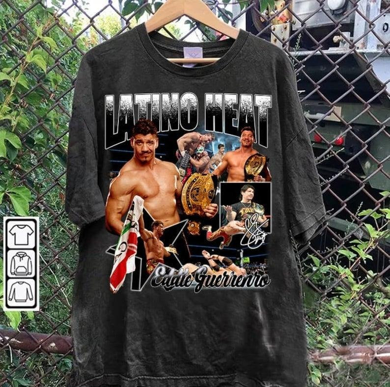 Vintage 90s Graphic Style Latino Heat T-shirt - Eddie Guerrero T-shirt - American Professional Wrestler Tee For Man and Woman Unisex T-shirt, Gift For Fan