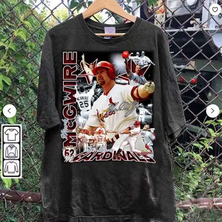 Vintage 90s Graphic Style Mark McGwire T-shirt - Mark McGwire T-shirt - Retro American Baseball Tee For Man and Woman Unisex T-shirt, Gift For Fan
