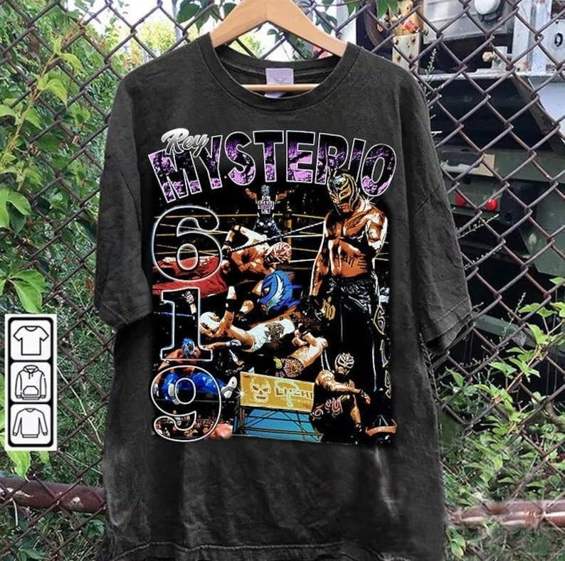 Vintage 90s Graphic Style Rey Mysterio T-shirt - Rey Mysterio T-shirt - American Professional Wrestler Tee For Man and Woman Unisex T-shirt, Gift For Fan