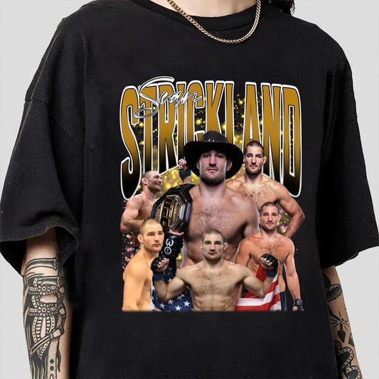 Vintage 90s Graphic Style Sean Strickland T-shirt - Sean Strickland T-shirt - Mixed Martial Artist Tee For Man and Woman Unisex T-shirt, Gift For Fan Classic Fabric