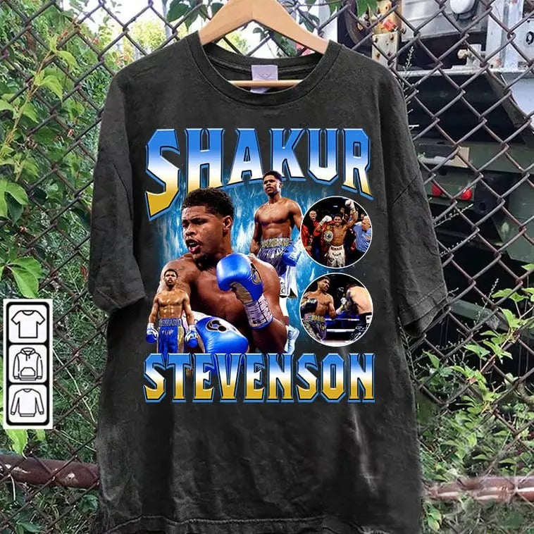 Vintage 90s Graphic Style Shakur Stevenson T-shirt - Shakur Stevenson Tee - American Professional Boxer Tee For Man and Woman Unisex T-shirt, Gift For Fan